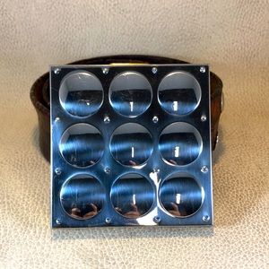 Vintage Belt Buckle Compact